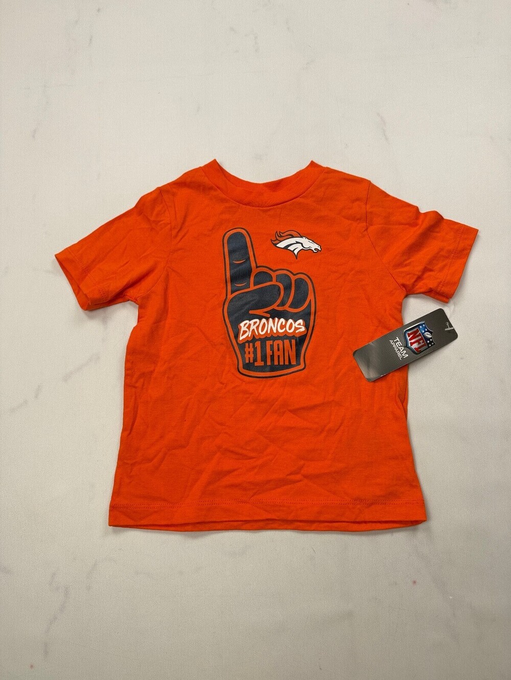 NFL Denver Broncos Graphic Tee Orange Modern Collegiate - Boys 4T
